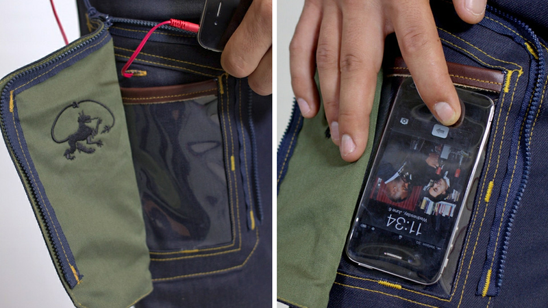 Illustration for article titled Yep, Jeans With a See-Through Pocket For Your Phone Sadly Do Exist
